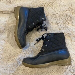 SPERRY GIRLS PORT BOOT RAIN BOOT - BLACK 3M